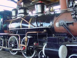 Locomotora a vapor, Museo del Ferrocarril, Caibarién.